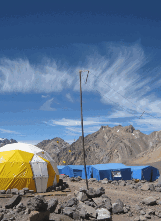 Aconcaguas raging storm