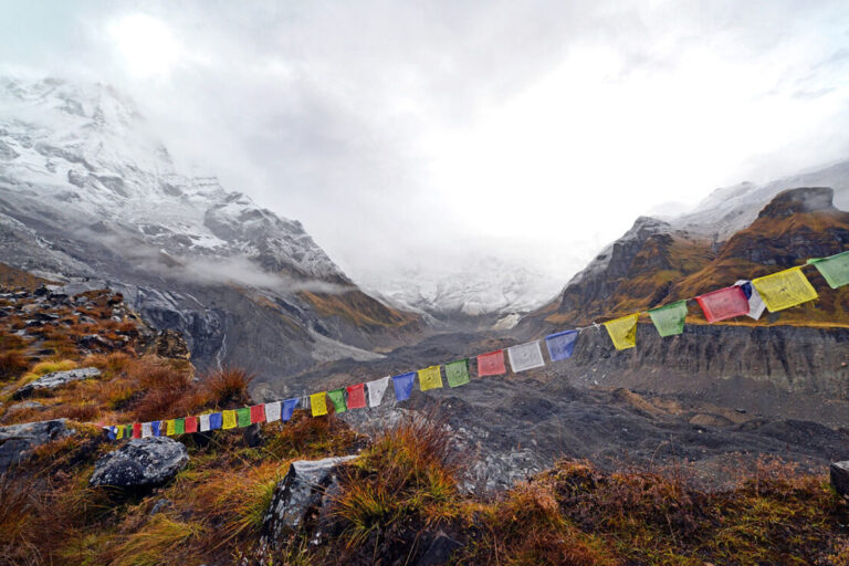 Storm in the Annapurna Base Camp